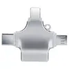 Adaptador OTG multifuncional quatro em um para adaptador Apple telefone Android cartão TF pen drive leitor de cartão tipo-C