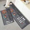 Tapete de Cozinha de Veludo Cristal Atacado Resistente a Manchas Fácil de Limpar Tapete de Entrada Conjunto Doméstico de Duas Peças Tapete para Pés Resistente ao Desgaste