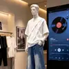 2026 Novo Estilo de Verão Masculino Design Irregular Desconstruído Plissado Camiseta de Manga Curta Top Masculino