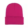 Gorros de Tricô Personalizados para Outono e Inverno para Homens e Mulheres, Gorros de Lã Coloridos que Podem Ser Bordados a Quente e Bordados com Padrões de Logotipo Personalizados