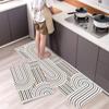 Tapetes de Cozinha Personalizáveis para Fronteira, Luxo Acessível para Casa, Absorventes de Água e Óleo, Tapetes Antiderrapantes para Banheiro, Tapetes de Piso de Diatomito