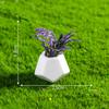 Micro paisagem simulação criativa pequeno vaso de flores em vaso jardinagem paisagismo materiais DIY acessórios mini pequenos enfeites