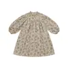 En Stock Otoño/Invierno 2026 Lou Nuevo Conjunto de Vestido con Tirantes Acolchados de Algodón Puro Estampado de Manga Larga para Bebé Niña