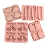 Cisne, Corazón, Caracol, Pollito, Conejito, Oso Galletas de Dedo Molde de Silicona Pastel Fondant Chocolate Molde para Cubitos de Hielo