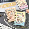 Caderno Fofo Urso Manteiga Ins de Aparência Elevada Desenho Animado com Espiral Caderno Mini Portátil para Estudantes
