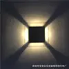 Lámpara de pared cuadrada de cuatro caras LED, lámpara de pie de pared, lámpara de pared para pasillo y pasillo, lámpara decorativa de 1W/3W
