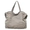 Bolso de lona elegante de gran capacidad para tutorías, bolso casual, nuevo y versátil 2026 versión coreana Ins, bolso de mano bandolera de un solo hombro