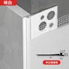 Tira de Esquina de Aleación de Aluminio para Azulejo y Pintura de Látex para Esquinas de Pared, Tira de Borde Invisible de Metal para Prevenir Grietas, Tira de Esquina