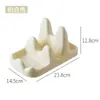 Lujo ligero doble capa soporte para tapas de olla/tabla de cortar, encimera de cocina, transparente, espátula, cuchara, escurridor, soporte para tabla de cortar, organizador