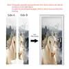 Pegatinas de Puerta Autoadhesivas Transfronterizas con Ciervo Estilo Chino, Pegatinas de Pared Removibles para Renovación de Casa de Alquiler, Venta al por Mayor por Fabricante, Dropshipping