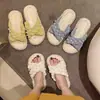 2025 Novo Estilo Fada Plataforma Plataforma Sapatos que Dissolvem Chinelos de Praia Costeira Sandálias de Pérola para Mulheres