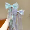 Horquilla de lazo para niña, accesorio para el cabello, cinta de princesa sirena Aisha, horquilla para el cabello, manos de niña pequeña