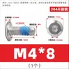 Tornillos de Cabeza Hexagonal con Adhesivo, Acero Inoxidable 304, Cabeza Plana Grande Biselada, Pernos Adhesivos para Muebles, Tornillos de Cabeza Redonda con Borde Biselado