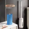 Cepillo de inodoro desechable para el hogar, montado en la pared del baño, sin rincón muerto, cepillo de limpieza de inodoros, cepillo especial desincrustante, cabezal de cepillo