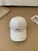 Gorra de Béisbol Bordada con Letras Florales de Alto Calidad con Sentido del Diseño para Mujer Verano Sensación de Alta Gama Circunferencia de Cabeza Grande Gorra de Pico de Pato