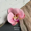 Cabeça de flor Phalaenopsis flor artificial parede de flores acessórios material de flor DIY feito à mão decoração de casamento pétalas de flor grampo de cabelo material para adorno de cabeça