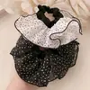 Saia de Chiffon Plissada com Bolinhas Super Fada, Elástico de Cabelo Elegante para Rabo de Cavalo, Faixa de Cabeça Estilo Ballet, Novo Acessório de Cabeça