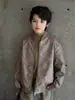 Chaqueta Abrigo de Cuero para Niños 2026 Primavera Otoño Nuevo Estilo Niños Medianos y Mayores Niños Otoño Bonito Moderno Top