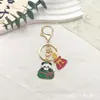 Festival del Bote del Dragón Marea Nacional Llavero Metálico de Zongzi Llavero Lindo de Panda Colgante de Bolsa de Bendición Festiva Joyería Pequeña