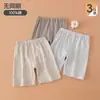Pantalones de dormir 100% algodón para niños, Pantalones caseros para niños, Estilo delgado, Pantalones hasta la rodilla para niños, Absorbentes de sudor, Transpirables, Pantalones para aire acondicionado, Pantalones para bebé
