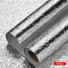 Pegatinas a Prueba de Aceite para Cocina Pegatinas de Pared Impermeables a Prueba de Humedad a Prueba de Moho Papel Tapiz Autoadhesivo Encimeras Gabinetes Papel de Aluminio Anti-Manchas de Aceite