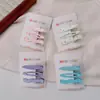Presilha de Cabelo Colorida com Bolinhas Estilo Coreano, Novo Modelo para Meninas, Presilha Bico de Pato para Franja Lateral, Acessório de Cabelo Simples e Versátil