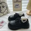 Zapatos de Cuero con Suela Gruesa y Punta Redonda para Mujer, Estilo Japonés Jk Versátiles Modelo Nuevo 2023, Mocasines Retro Estilo Academia Británica, Mary Jane