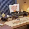Soporte Elevador para Computadora de Escritorio Estación de Trabajo Estante de Almacenamiento para Escritorio de Oficina en Casa Elevador de Monitor de Doble Capa
