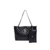 Bolso Tote de Gran Capacidad Simple para Mujer de Moda Bolso de Mano Rombo Cadena Casual Bolso de Hombro de Todas las Combinaciones de Moda