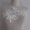 Blanco y negro I bordado de poliéster calado encaje soluble en agua para coser decoración DIY a juego accesorios para ropa accesorios para cuellos