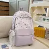 Mochilas para Estudiantes de Secundaria y Preparatoria para Niñas, Mochilas Lindas con Lazo y Gatito, Mochilas Frescas de Dibujos Animados Estilo Universitario