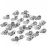 Cuentas Espaciadoras de Aleación de Plata Antigua Galvanizada Cilindro Decorativo para Colgar en Cinturón Pendientes Pulsera Collar Cadena de Teléfono Móvil Accesorios Hechos a Mano DIY