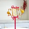 Decoração de Bolo Acrílica Estilo Ins 2027 Ano Novo Feliz Ano Novo para Uso em Festa de Véspera de Ano Novo