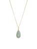 Transmissão ao vivo cross-border gota de água imitação Hetian jade colar joias femininas simples Lady temperamento pingente simples colar atacado