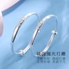 Pulsera para Niños con Carácter de Fortuna, Plata Pura 9999, Superficie Lisa Luna Llena Pulsera para Bebé, Pulsera de Regalo de Cumpleaños para Niños