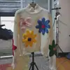Novo Suéter Colorido Floral de Tamanho Grande Estilo Europeu e Americano 2026 para Mulheres com Bordado Pesado Tricô Pulôver