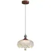 Lámpara colgante de mesita de noche, 60% nueva, lámpara de dormitorio de lujo moderno de mediados de siglo, luz colgante artística vintage acogedora para barra de bar, estructura de hierro