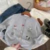 Suéter Infantil Bangcheng 2026 Outono Novo Estilo Meninos e Meninas Cardigan de Cachorrinho Jaqueta de Tricô para Bebê Tendência My0105