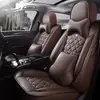 Cojines para asiento de coche en stock, cuero tridimensional con forma de diamante, fundas de asiento de cobertura completa, asiento individual y doble, universales para todas las estaciones, fundas de asiento para un coche de cinco plazas