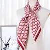 Estilo K Lenço Quadrado 90 Elegante Seda de Imitação Sarja Feminina Decorativo Lenço de Seda Feminino Toque de Seda DIY Lenço Fino de Seda