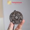 Colar com Pingente Redondo Xiangwu Fu Linmen com Corrente Longa, Pingente em Branco Estilo Novo Yiming Xianyuan