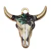 Transfronterizo 125 Goteo de aceite Fantasma de Halloween Calavera Murciélago Muerte Colgante DIY Pulsera Llavero Colgante de Joyería