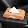 Adecuado para caja de pañuelos para coche Aion ai'an LX/S con anillo de acero V/Y suministros de decoración para coche caja de pañuelos caja reposabrazos