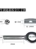 Tirador de cremallera para bicicleta Tensor de cadena Tornillo de apriete del eje trasero Bicicleta infantil Ajustador de cadena de bicicleta Varilla de tracción Accesorios