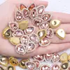 Gota D'água Transfronteiriça Dupla Camada Ponto Diamante Girassol Pedra Costurada à Mão Acessórios de Cabelo DIY Decoração de Bagagem Roupas Acessórios de Strass Atacado