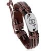 Fábrica directa de accesorios de venta caliente transfronteriza pulsera de cuero tejido retro joyería de moda europea y americana joyería simple para parejas