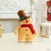 Boneca de Natal Transfronteiriça Boneco de Pão de Gengibre Anão Fofo Decoração de Mesa Vitrine Decorações de Boneca de Natal