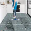 Pegatinas de Línea de Guía de Onda para Azulejos de Piso, Decoración de Rodapié Resistente al Desgaste para Sala de Estar, Pegatinas de Piso, Pegatinas de Pared Autoadhesivas para Piso de Azulejo, Pegatinas de Línea de Cintura