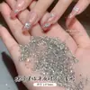Mini tamanho pequeno joias para nail art com zircônia fundo plano invertido diamante formato olho de cavalo diamante branco joias para nail art misturadas atacado