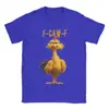 Camiseta Divertida de Pollo F-Caw-F para Hombre, Camiseta de Algodón Interesante, Camiseta de Verano con Cuello Redondo Estilo Harajuku con Estampado Oversize